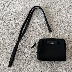 Kate Spade Black Wristlet Clutch